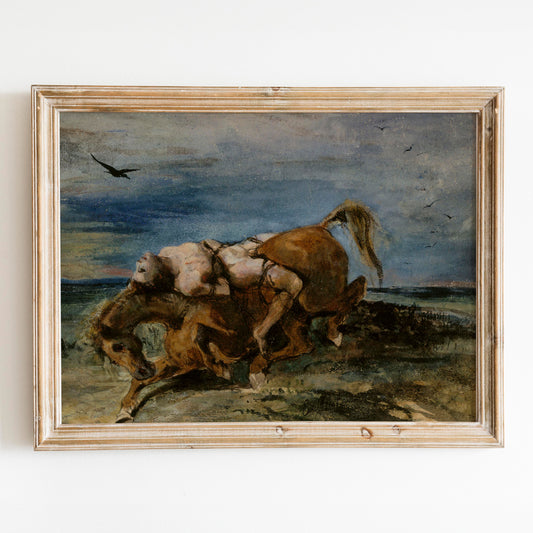 Mazeppa On The Dying Horse 1824 by Eugène Delacroix