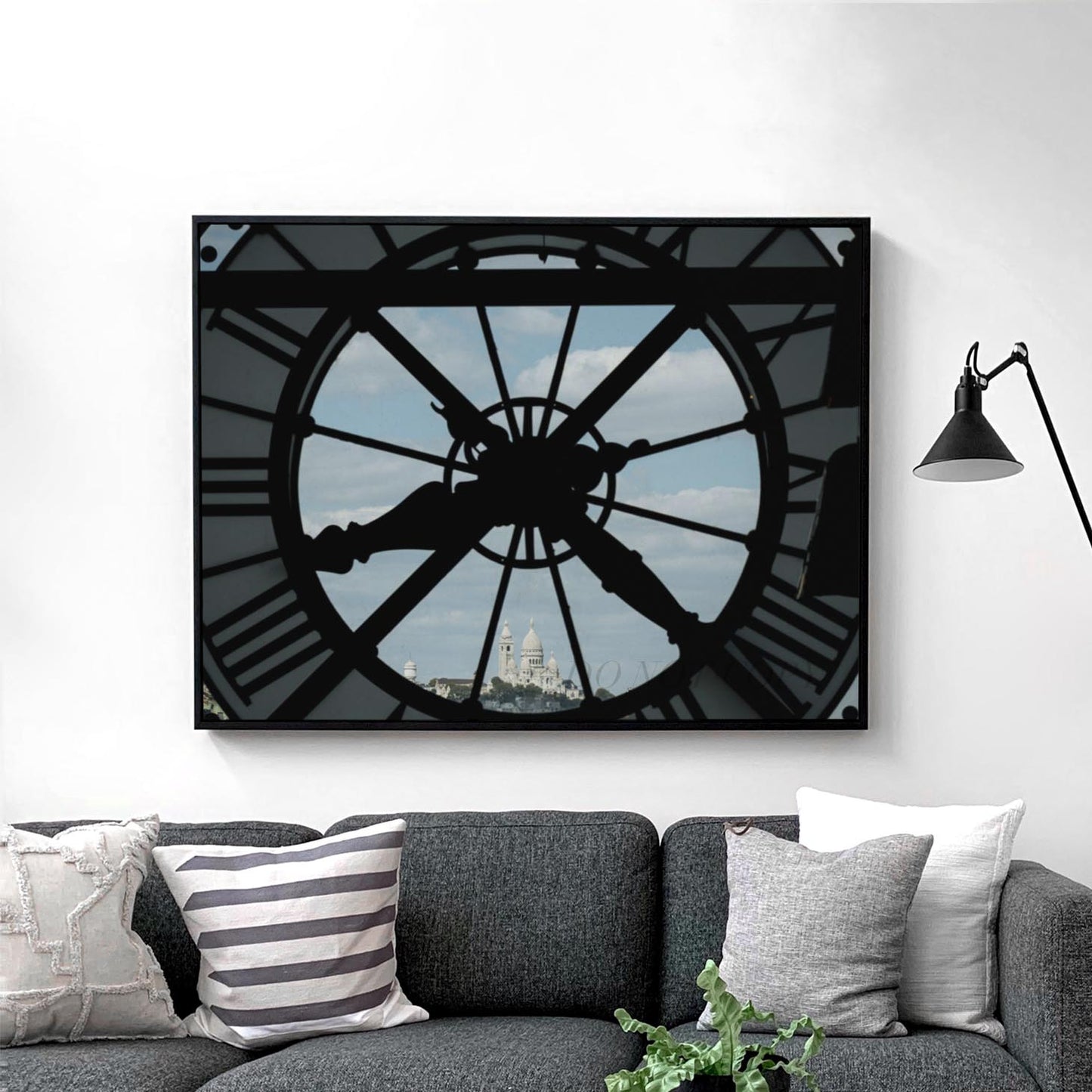 Mont Martre Through Orsay Clock