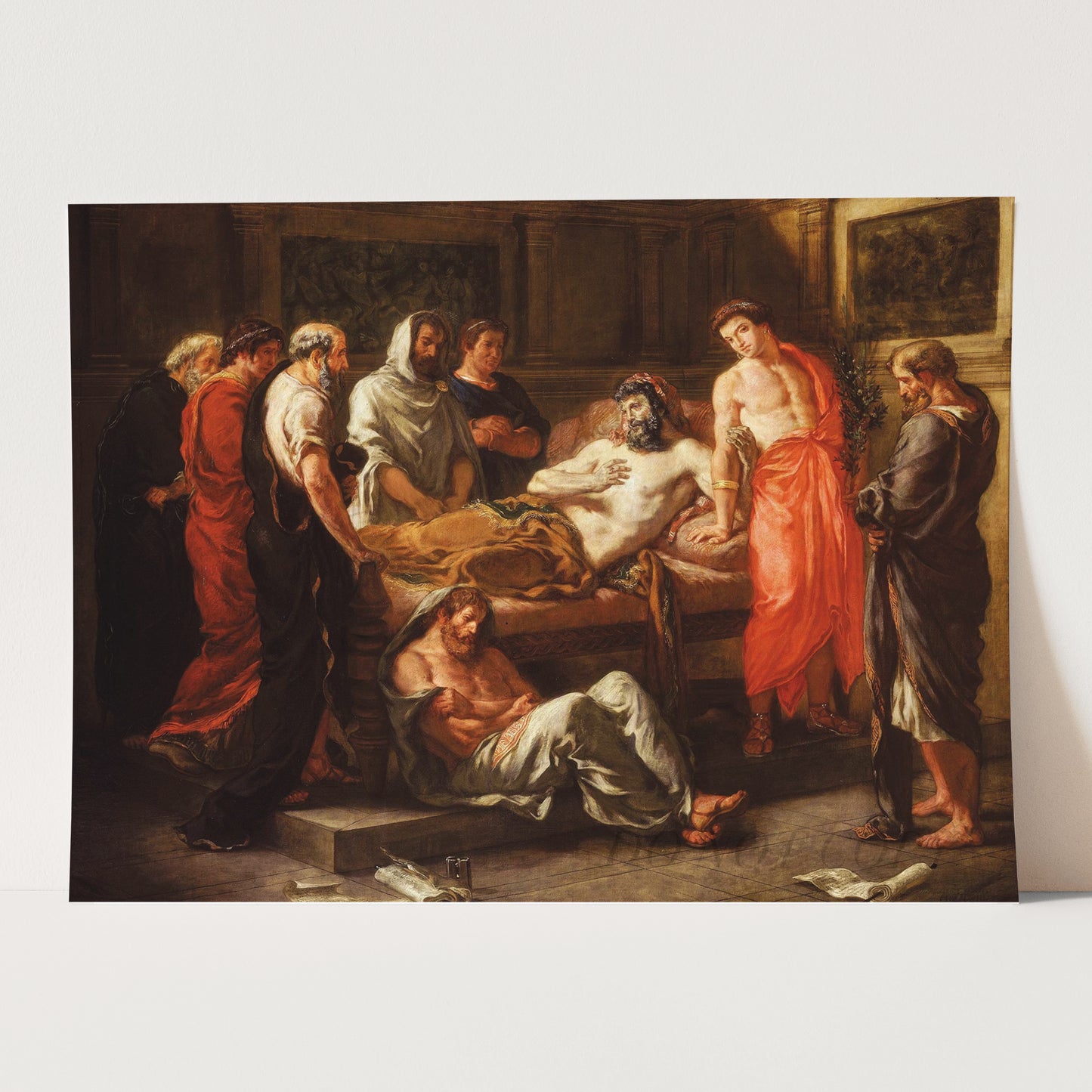 Last Words of the Emperor Marcus Aurelius 1844 by Eugene Delacroix