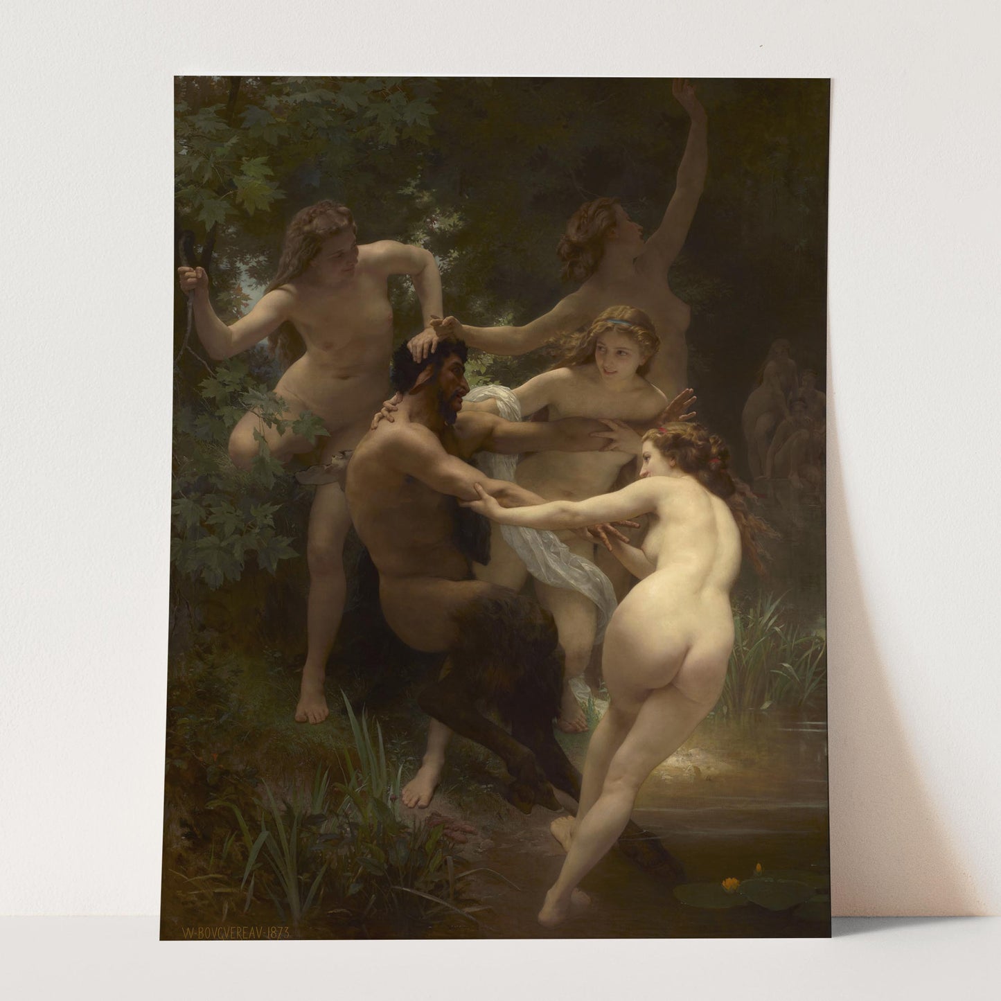 Nymphs and Satyr by William-Adolphe Bouguereau