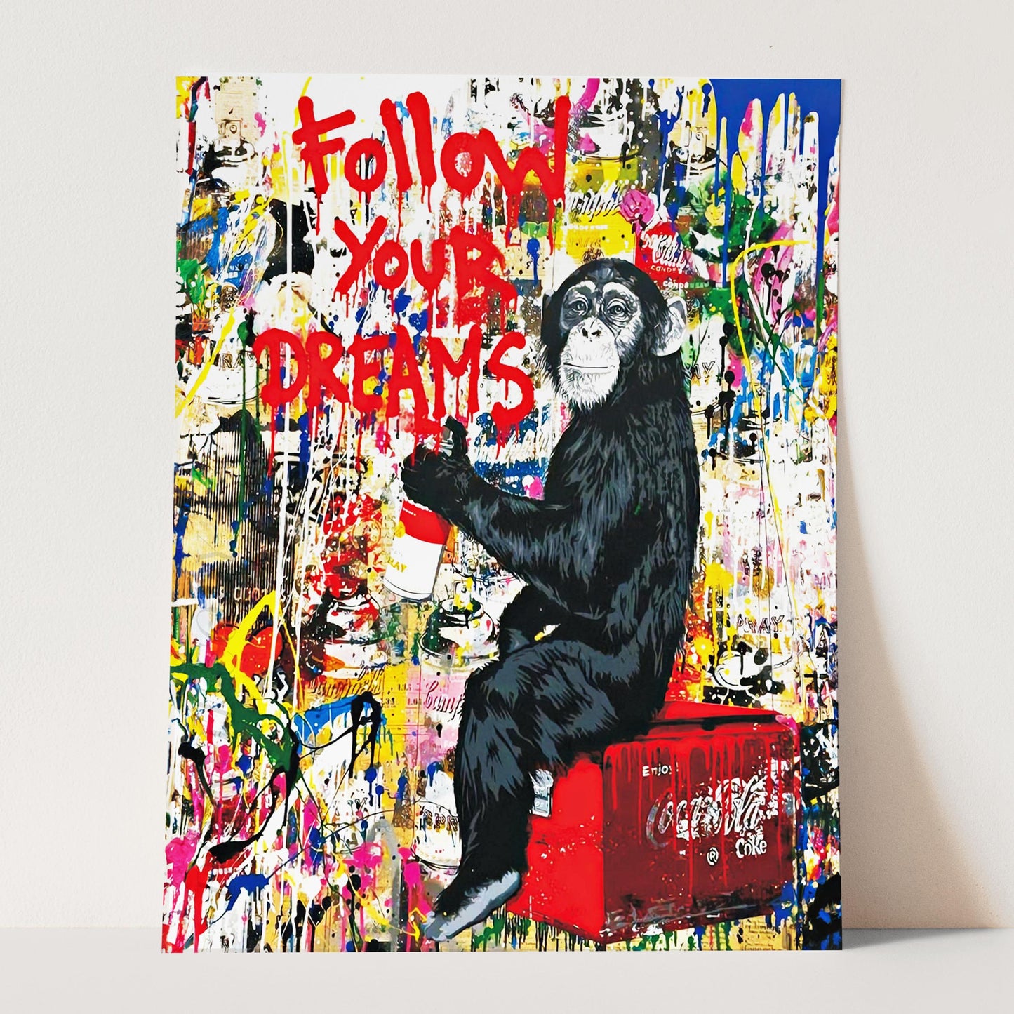 Follow Your Dreams Banksy Monkey
