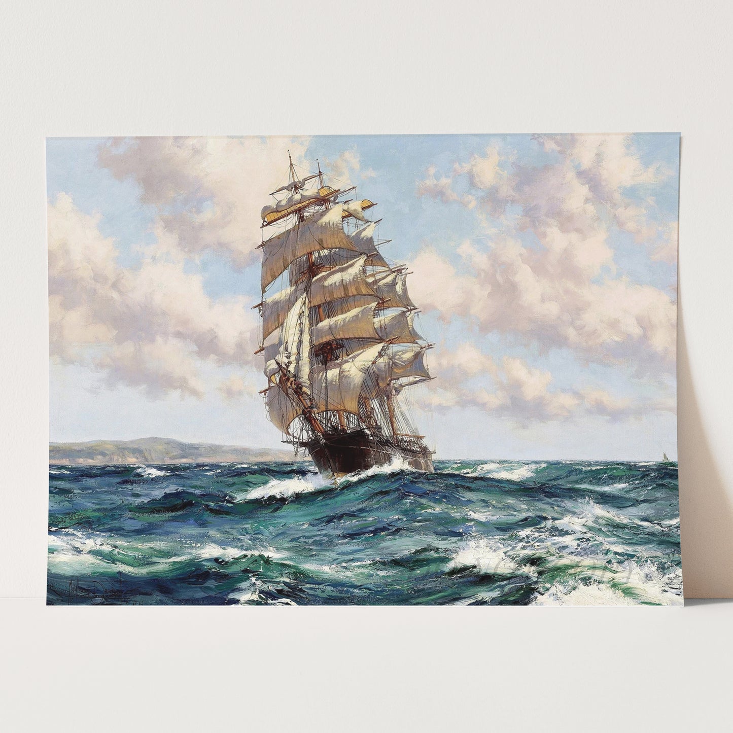 Land Ho! The Clipper Ship by Montague Dawson