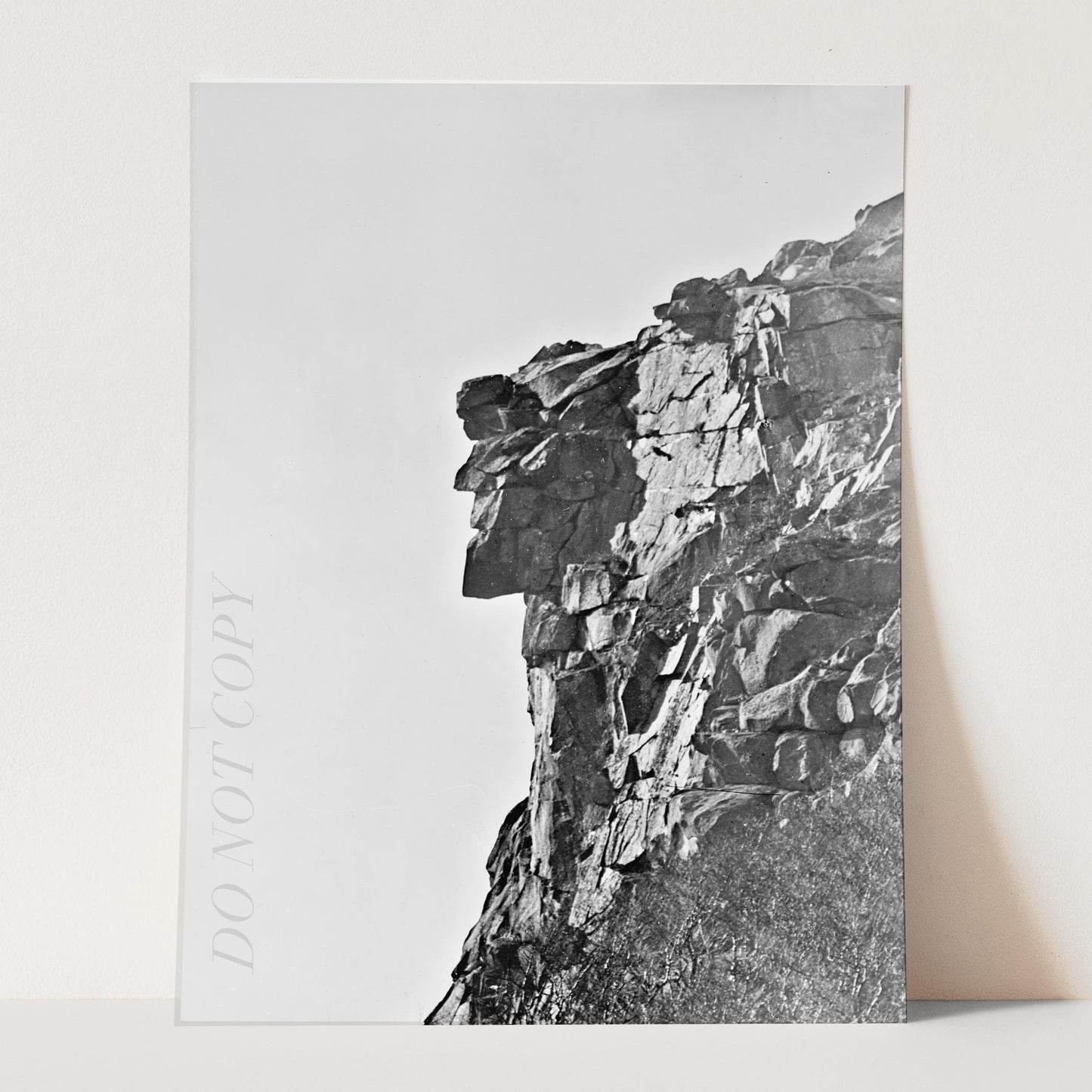 Old Man of the Mountain Great Stone Face White Mountains 1890