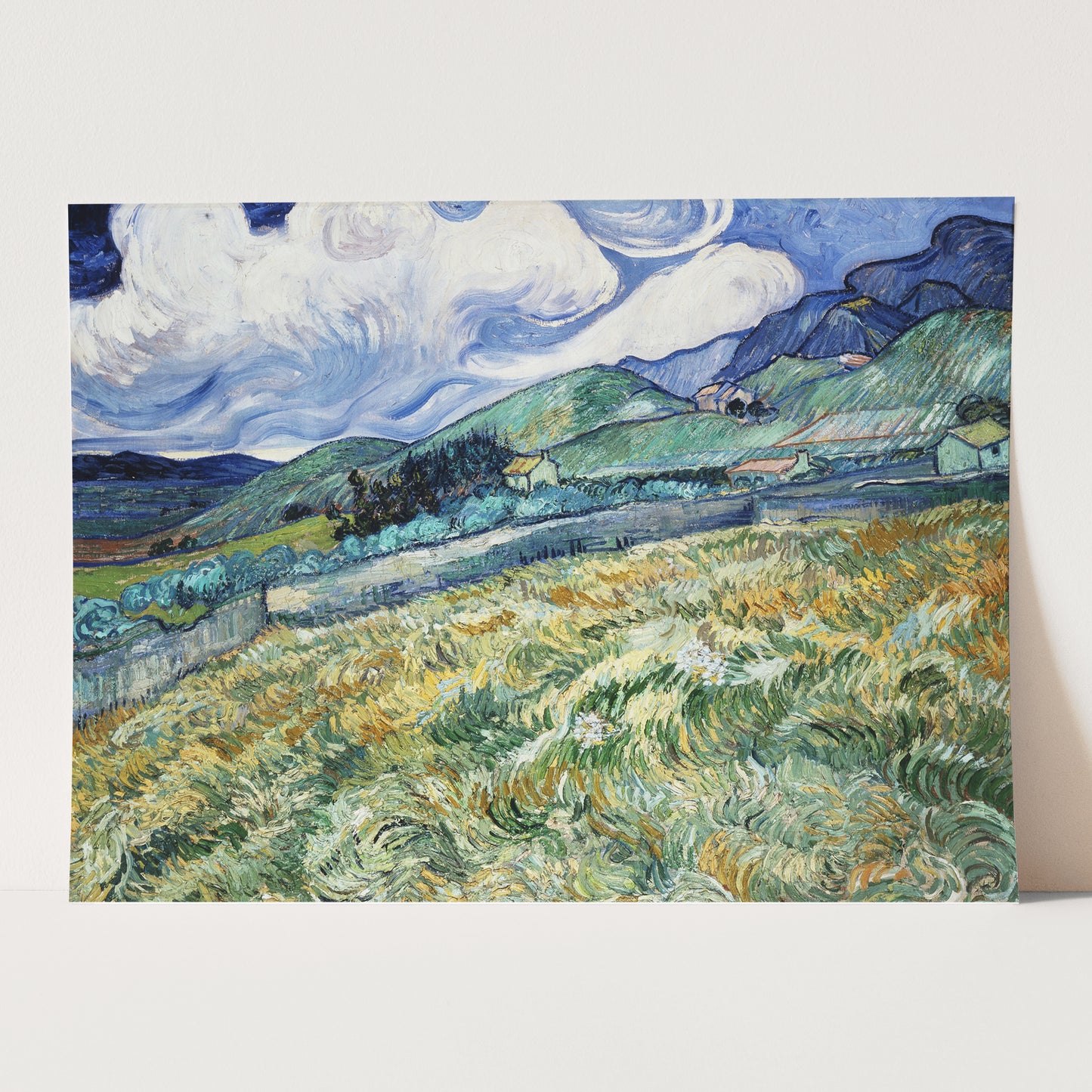 Landscape from Saint-Rémy (1889) by Van Gogh